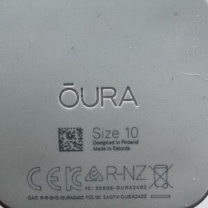 Oura Ring Case in Gray with Embossed Logo